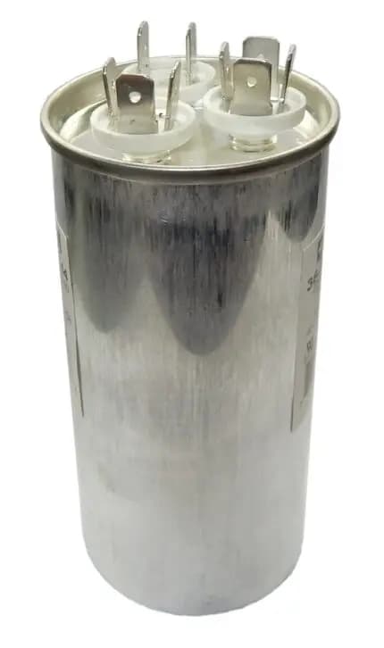 Fasco C3DR6010 60 MFD 370V Round Dual Run Capacitor